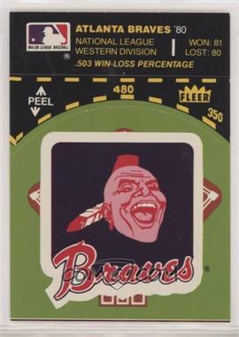 1981 Fleer Team Logo Stickers - [Base] #_ATBR.1 - Atlanta Braves (Record and Logo Green)