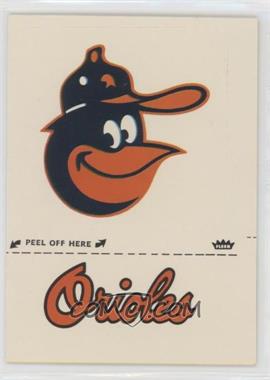 1981 Fleer Team Logo Stickers - [Base] #_BAOR.7 - Baltimore Orioles (Name and Logo)
