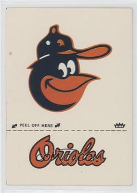 1981 Fleer Team Logo Stickers - [Base] #_BAOR.7 - Baltimore Orioles (Name and Logo)