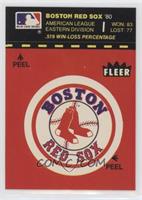 Boston Red Sox (Record and Logo; Red Background; 1939 All-Star Game)