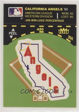 1981 Fleer Team Logo Stickers - [Base] #_CAAN.1 - California Angels (Record and Logo; 1960 All-Star Game)