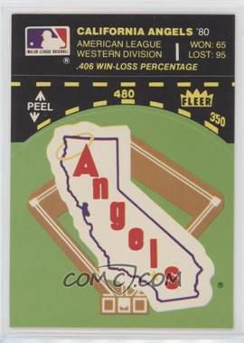 1981 Fleer Team Logo Stickers - [Base] #_CAAN.1 - California Angels (Record and Logo; 1960 All-Star Game)