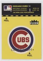 Chicago Cubs (Record and Logo; Yellow Bakground)