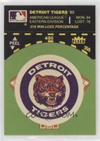 Detroit Tigers (Record and Logo on Field; Green Background)