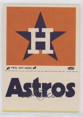 1981 Fleer Team Logo Stickers - [Base] #_HOAS.4 - Houston Astros (Name and Logo)