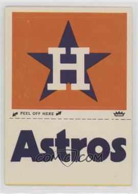 1981 Fleer Team Logo Stickers - [Base] #_HOAS.4 - Houston Astros (Name and Logo)