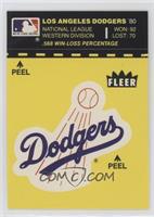 Los Angeles Dodgers (Record and Logo; Yellow Background; 1966 All-Star Game)