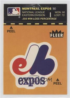 1981 Fleer Team Logo Stickers - [Base] #_MOEX.1 - Montreal Expos (Record and Logo)