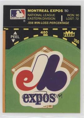 1981 Fleer Team Logo Stickers - [Base] #_MOEX.1 - Montreal Expos (Record and Logo)