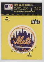 New York Mets (Record and Logo; Yellow Background)