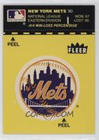 New York Mets (Record and Logo; Yellow Background)