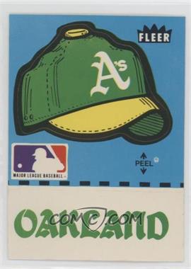 1981 Fleer Team Logo Stickers - [Base] #_OAAT.5 - Oakland Athletics (Hat and Name)