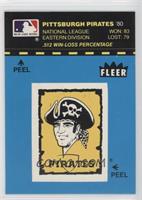 Pittsburgh Pirates (Record and Logo; Blue Background)