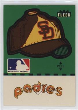 1981 Fleer Team Logo Stickers - [Base] #_SADP.2 - San Diego Padres Team (Hat and Name)