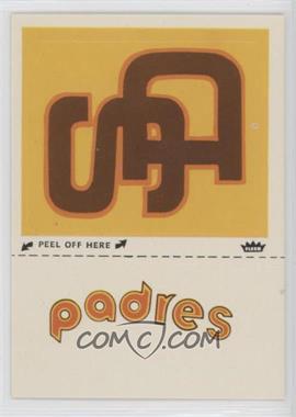 1981 Fleer Team Logo Stickers - [Base] #_SADP.4 - San Diego Padres (Name and Logo; 1975 All-Star Game)