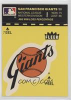 San Francisco Giants (Record and Logo; Yellow Front)