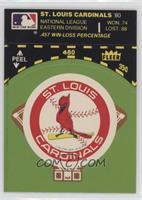 St. Louis Cardinals (Record and Logo; Green Background)