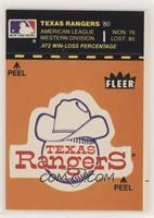 Texas Rangers (Record and Logo; Orange Background)