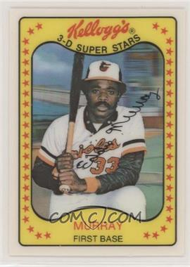 1981 Kellogg's 3-D Super Stars - [Base] #18 - Eddie Murray