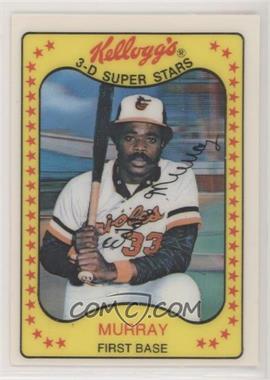 1981 Kellogg's 3-D Super Stars - [Base] #18 - Eddie Murray