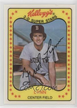 1981 Kellogg's 3-D Super Stars - [Base] #40 - Fred Lynn