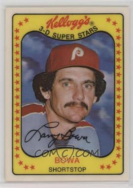 1981 Kellogg's 3-D Super Stars - [Base] #43 - Larry Bowa