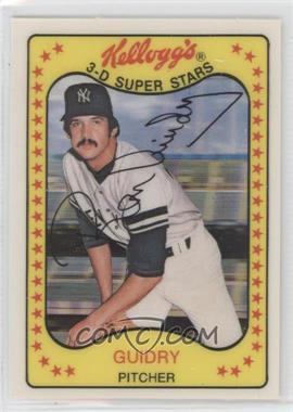 1981 Kellogg's 3-D Super Stars - [Base] #45 - Ron Guidry