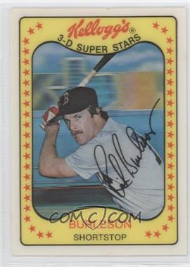 1981 Kellogg's 3-D Super Stars - [Base] #49 - Rick Burleson