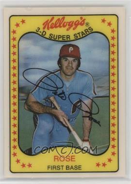 1981 Kellogg's 3-D Super Stars - [Base] #63 - Pete Rose