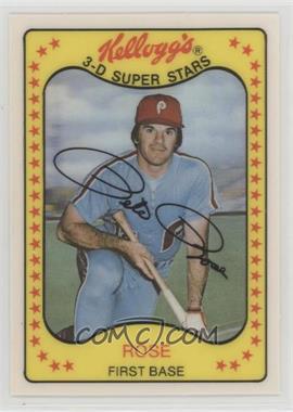 1981 Kellogg's 3-D Super Stars - [Base] #63 - Pete Rose