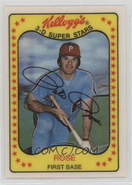 1981 Kellogg's 3-D Super Stars - [Base] #63 - Pete Rose