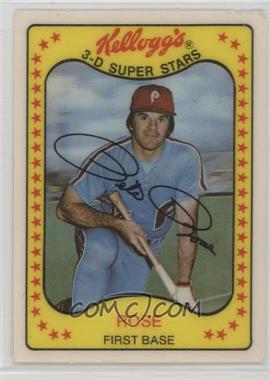 1981 Kellogg's 3-D Super Stars - [Base] #63 - Pete Rose