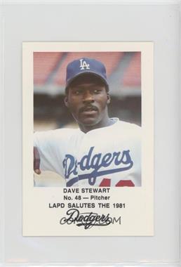 1981 Los Angeles Dodgers Los Angeles Police - [Base] #48 - Dave Stewart [EX to NM]