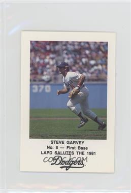 1981 Los Angeles Dodgers Los Angeles Police - [Base] #6 - Steve Garvey [EX to NM]