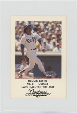 1981 Los Angeles Dodgers Los Angeles Police - [Base] #8 - Reggie Smith [Noted]
