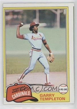 1981 O-Pee-Chee - [Base] - Gray Back #144 - Garry Templeton