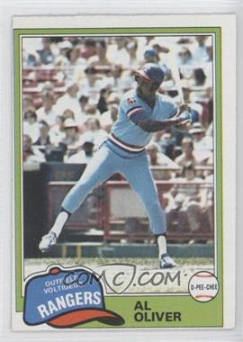 1981 O-Pee-Chee - [Base] - Gray Back #70 - Al Oliver