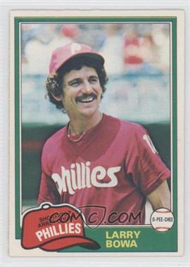 1981 O-Pee-Chee - [Base] - White Back #120 - Larry Bowa