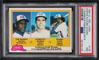 Tim Raines, Roberto Ramos, Bobby Pate [PSA 7 NM]