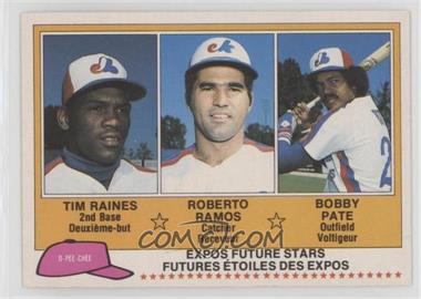1981 O-Pee-Chee - [Base] - White Back #136 - Tim Raines, Roberto Ramos, Bobby Pate