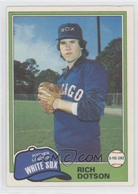 1981 O-Pee-Chee - [Base] - White Back #138 - Richard Dotson