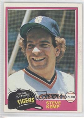 1981 O-Pee-Chee - [Base] - White Back #152 - Steve Kemp