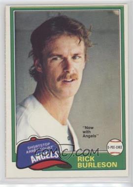 1981 O-Pee-Chee - [Base] - White Back #172 - Rick Burleson