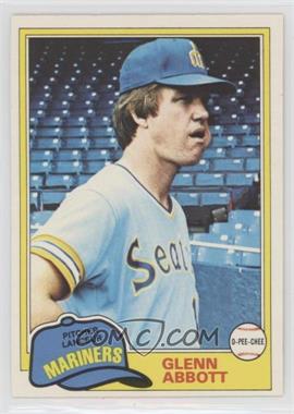 1981 O-Pee-Chee - [Base] - White Back #174 - Glenn Abbott