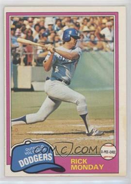 1981 O-Pee-Chee - [Base] - White Back #177 - Rick Monday