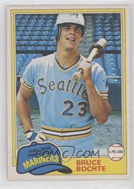 1981 O-Pee-Chee - [Base] - White Back #18 - Bruce Bochte