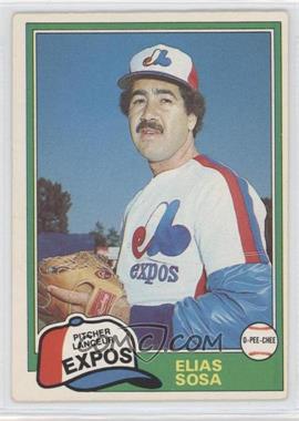 1981 O-Pee-Chee - [Base] - White Back #181 - Elias Sosa