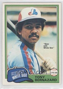 1981 O-Pee-Chee - [Base] - White Back #194 - Tony Bernazard