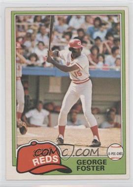 1981 O-Pee-Chee - [Base] - White Back #200 - George Foster