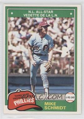 1981 O-Pee-Chee - [Base] - White Back #207 - Mike Schmidt